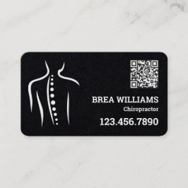 カイロプラクターマッサージセラピストカスタムQR 名刺