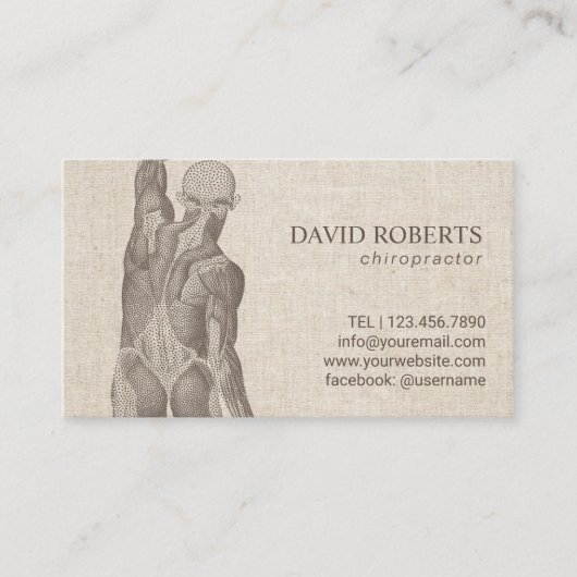 カイロプラクターマッサージセラピーエレガントアポイントメント 予約カード (正面)