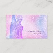 カイロプラクターマッサージセラピースパユニコーングリッター 名刺 (正面)