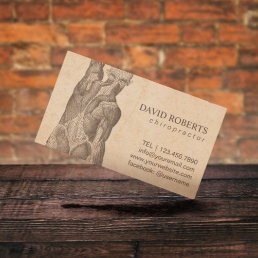 カイロプラクターマッサージセラピーヴィンテージアポイントメント 予約カード