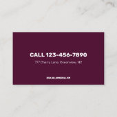 🦴カイロプラクターマッサージセラピー 名刺 (裏面)