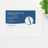 カイロプラクターモダンのビジネスプロファイルカード (デスク)
