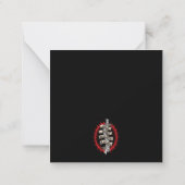 カイロプラクターライフはあなたは整列すると幸せ ノートカード (裏面)