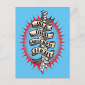 カイロプラクターライフはあなたは整列すると幸せ ポストカード (正面)