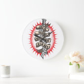 カイロプラクターライフはあなたは整列すると幸せ ラージ壁時計 (ホーム)