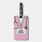 カイロプラクターラゲッジタグ ラゲッジタグ (裏面縦)