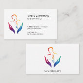 カイロプラクターロゴ | ホリスティック健康気に 名刺 (正面/裏面)