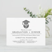 カイロプラクター卒業 |ミニマル招待状 招待状 (スタンド正面)