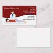 カイロプラクター名刺のユニークデザイン 名刺 (正面/裏面)