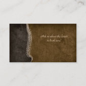 カイロプラクター名刺カイロプラクティック背 名刺 (裏面)