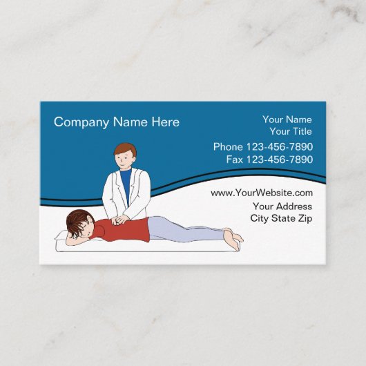 カイロプラクター名刺 名刺 (正面)