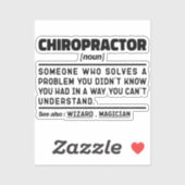 カイロプラクター名詞理学療法評価クール シール (シート)