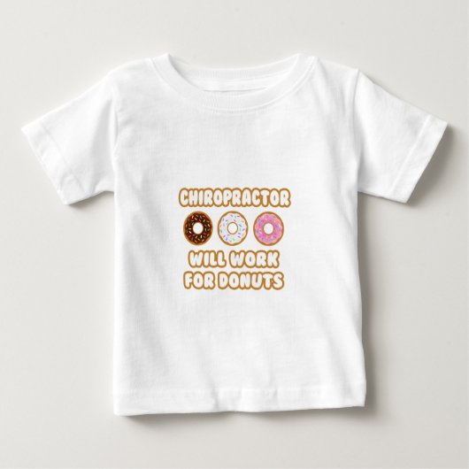 カイロプラクター寄付のために働く ベビーTシャツ (正面)