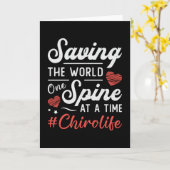 カイロプラクター救ズザワールドスパインカイロプラクティック カード (黄色い花)