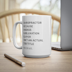 カイロプラクター理由Subluxation Slayer Office コーヒーマグカップ