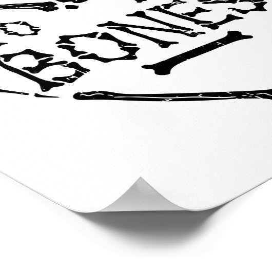 カイロプラクター私は患者を骨に愛する ポスター (角)