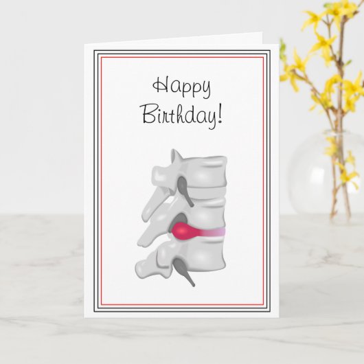 カイロプラクター背軍医誕生日 カード (黄色い花)