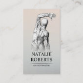 カイロプラクター解剖学プロフェッショナルカイロプラクティック 名刺 (正面)
