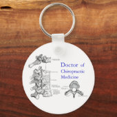 カイロプラクター鍵鎖 キーホルダー (正面)