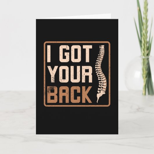 カイロプラクター あなたの背中をサポートします カード (正面)