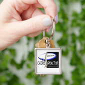 カイロプラクター-すべての脊柱およびダンディな人-骨R米国 キーホルダー (手)