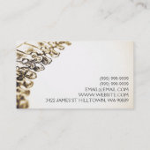 カイロプラクター、カイロプラクティック、ヘルス名刺 名刺 (裏面)