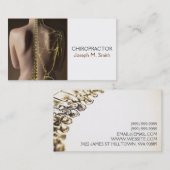 カイロプラクター、カイロプラクティック、医療名刺 名刺 (正面/裏面)