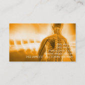 カイロプラクター、カイロプラクティック、医療名刺 名刺 (裏面)