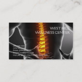 カイロプラクター、カイロプラクティック、医療名刺 名刺 (裏面)