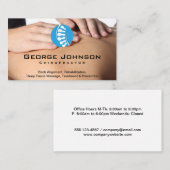 カイロプラクター | ハンズオンバックイメージ 名刺 (正面/裏面)