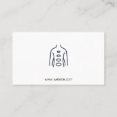 カイロプラクター | バックダイアグラム 名刺 (裏面)