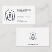 カイロプラクター | バックダイアグラム 名刺 (正面/裏面)