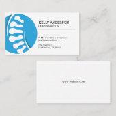 カイロプラクター | バックボーンのロゴ 名刺 (正面/裏面)