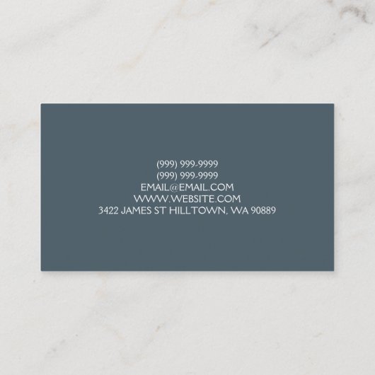 カイロプラクター&マッサージ名刺 名刺 (裏面)