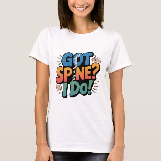 カイロプラクター ユーモア 脊椎 健康 引用 Tシャツ (正面)