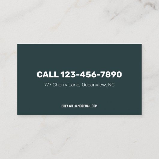 🧘カイロプラクター 名刺 (裏面)