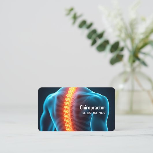 カイロプラクター 名刺 (スタンド正面)