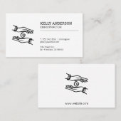 カイロプラクター | 癒しの手 名刺 (正面/裏面)