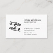 カイロプラクター | 癒しの手 名刺 (正面)