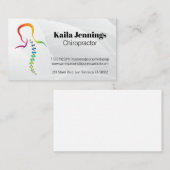 カイロプラクター | 背骨気にロゴ 名刺 (正面/裏面)