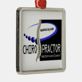 カイロプラクター- ALL SPINEダンディ AND - BONES R US メタルオーナメント (右)