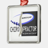 カイロプラクター- ALL SPINEダンディ AND - BONES R US メタルオーナメント (左)