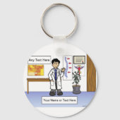 カイロプラクター- PrintedPerfectによる男性の漫画 キーホルダー (正面)