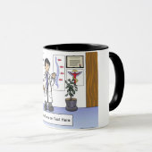 カイロプラクター- PrintedPerfectによる男性の漫画 マグカップ (正面右)