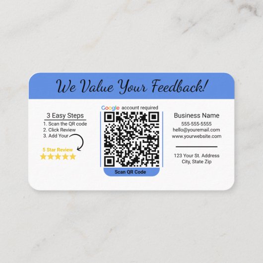 カイロプラクターGoogleレビューの名刺テンプレート 名刺 (裏面)