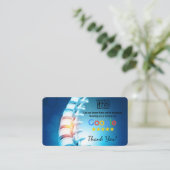 カイロプラクターGoogleレビューテンプレートカードとQR - 名刺 (スタンド正面)