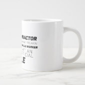 カイロプラクターMiracle Worker Not Job Title ジャンボコーヒーマグカップ (右)