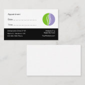 カイロプラクターOffice医療アポイントメント 予約カード (正面/裏面)