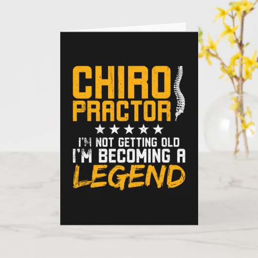 カイロプラクティックおもしろいカイロプラクター凡例 カード (黄色い花)