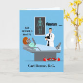 カイロプラクティックおもしろい度おめでとう カード (黄色い花)